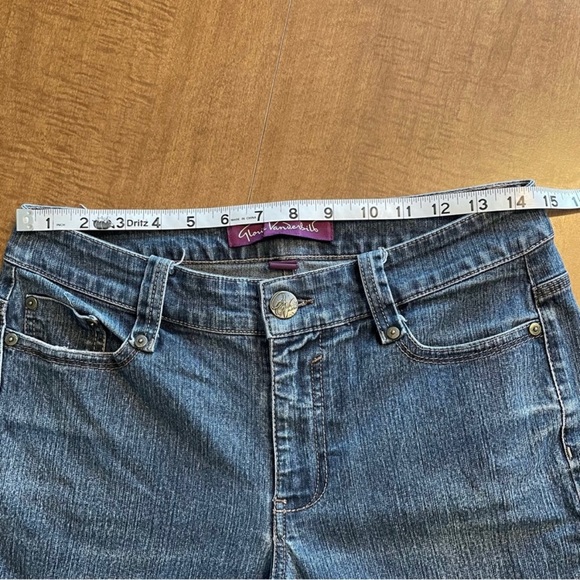 Gloria Vanderbilt Women’s Blue Stretch Denim Distressed Mid Rise Bootcut Jeans 6 - Picture 10 of 11